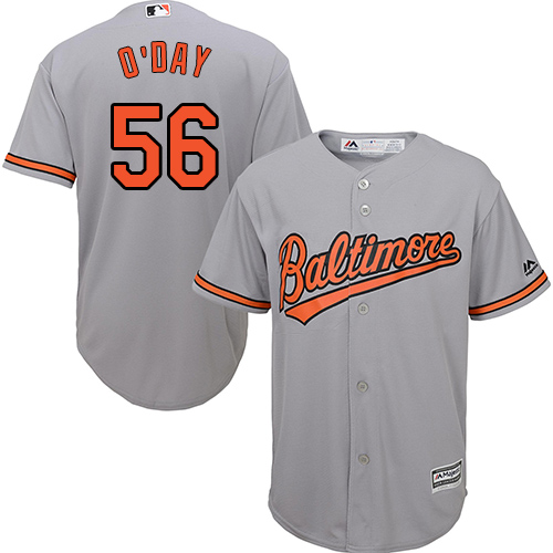 Orioles #56 Darren O'Day Grey Cool Base Stitched Youth MLB Jersey - Click Image to Close